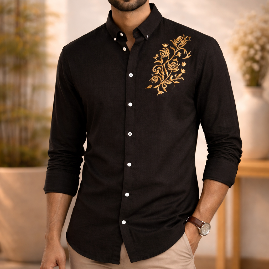 Japanese Cotton Emproidery Shirts