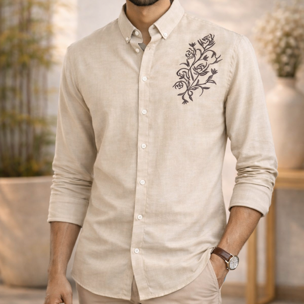 Japanese Cotton Emproidery Shirts