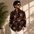 VISCOSE SHIRT [Dark Brown]