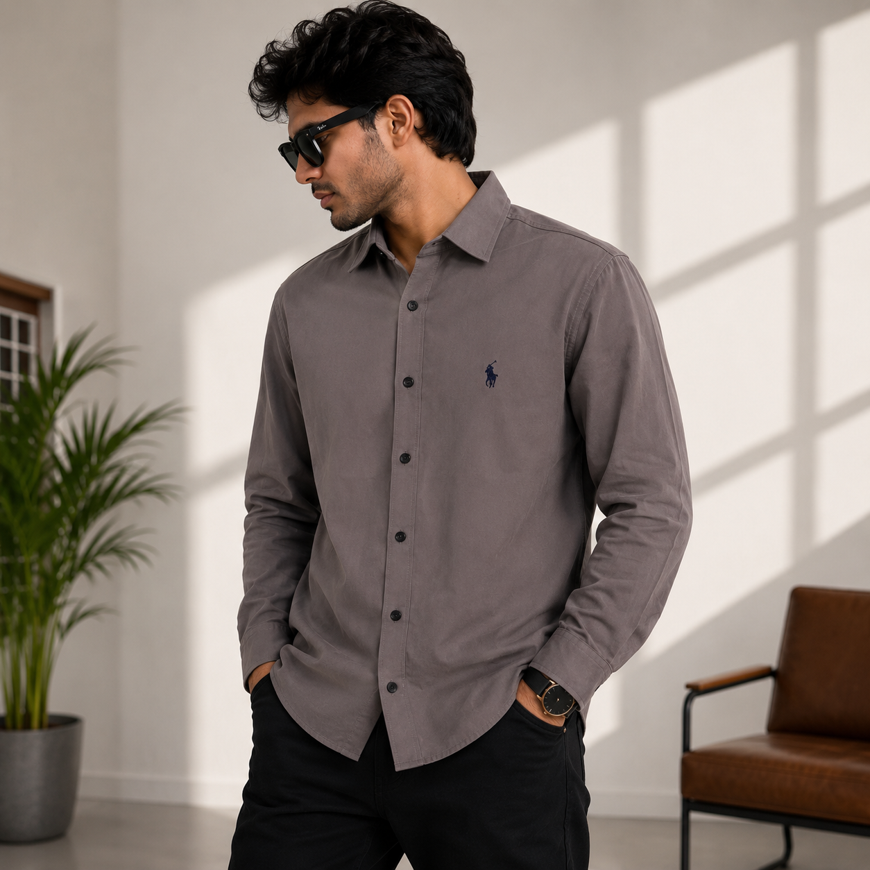 Golden Teri shirt [Grey]