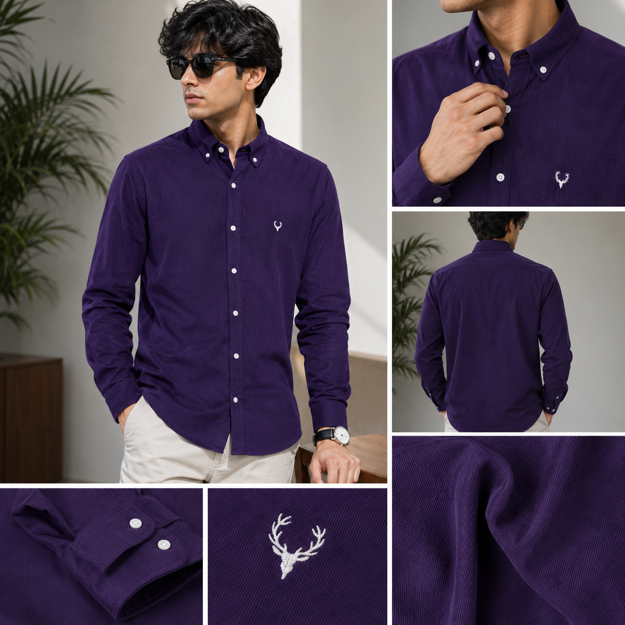 Baby Corduroy Shirt [Violet]