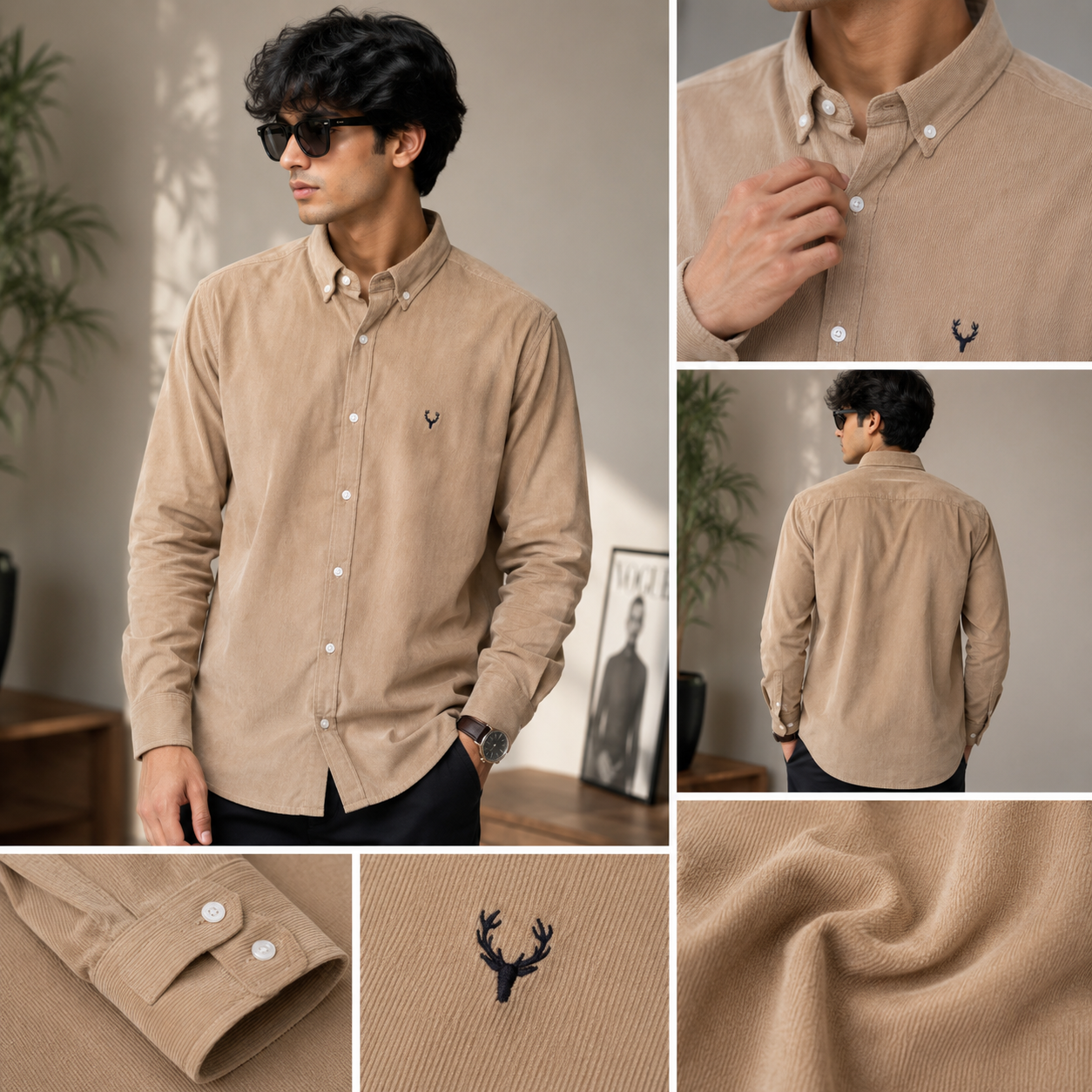 Baby Corduroy Shirt [Beige Tan]