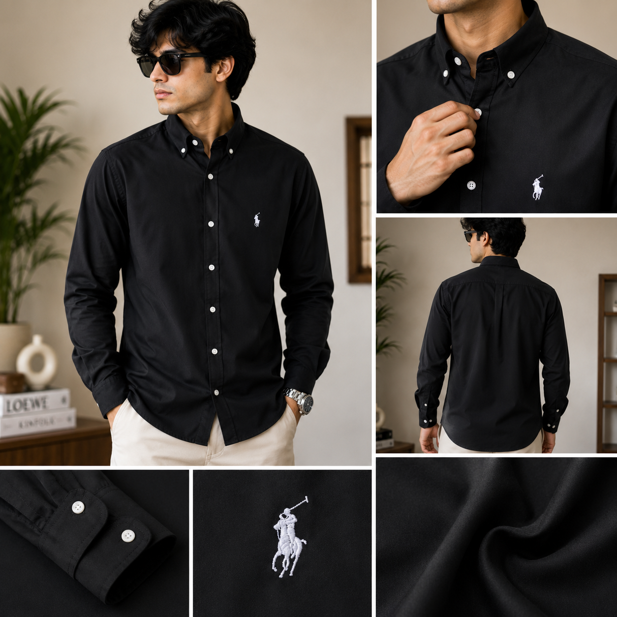 Oxford  Shirt  [Black]