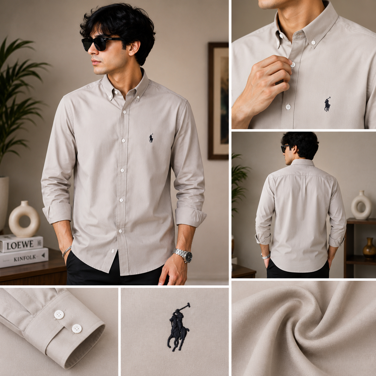 Oxford  Shirt  [Grey]