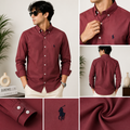 Oxford  Shirt  [wine Red]