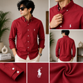 Oxford  Shirt  [ Red MAROON]