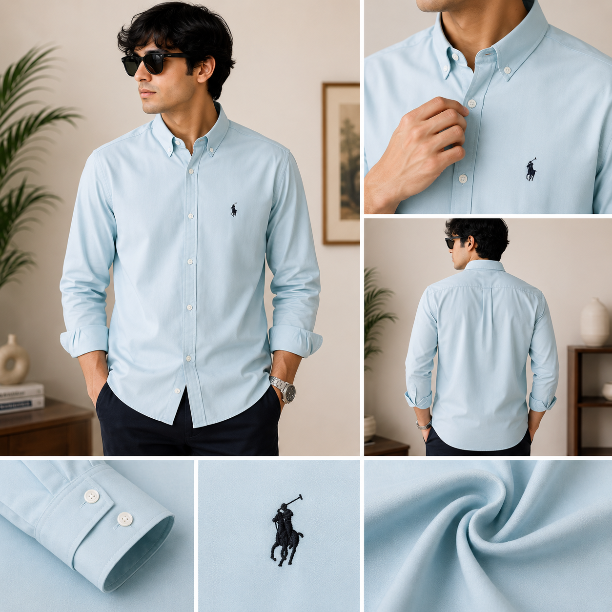 Oxford  Shirt  [ Sky Blue]